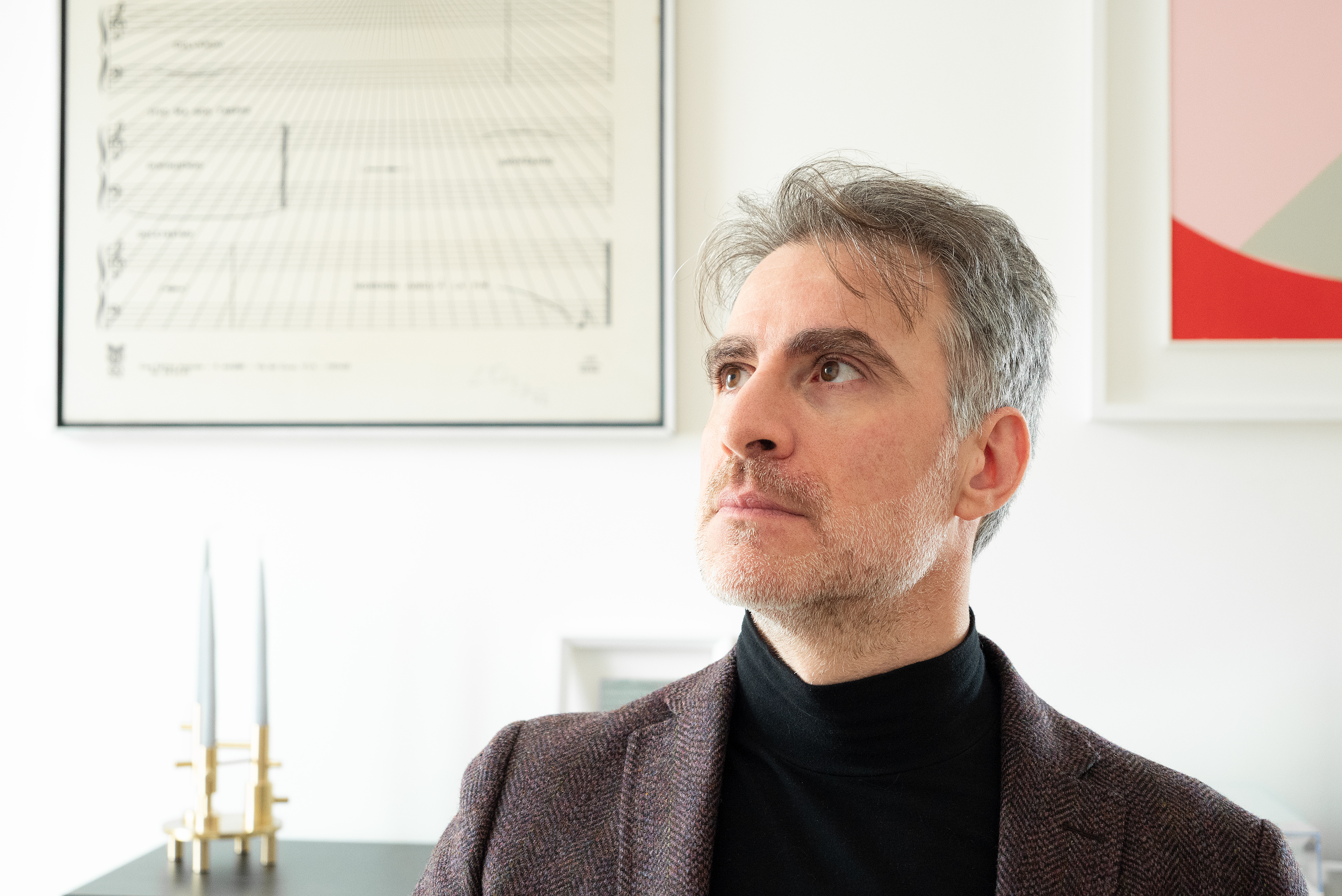 Giulio Aldinucci in studio self-portrait